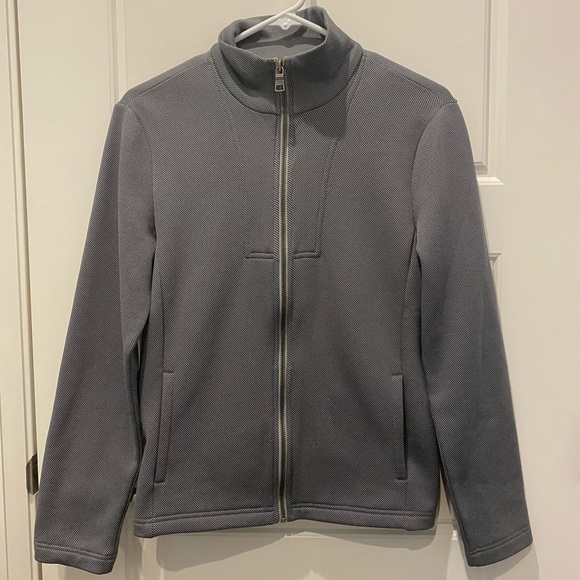 Armani Exchange Fleece Lined Grey Zip Up Sweater Men’s Size XS - Picture 1 of 8